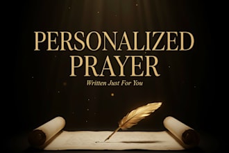 write a personalized prayer for your unique situation