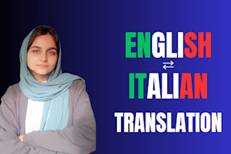 manually translate your documents into italian