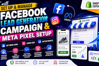 setup facebook lead generation campaign and meta pixel