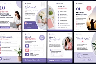 canva ebook design workbook layout design lead magnet ebook layout formatting