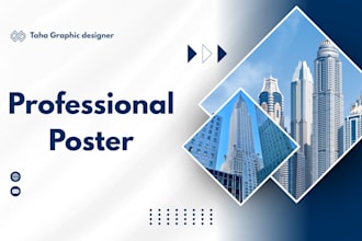 design professional poster for your brand and anime