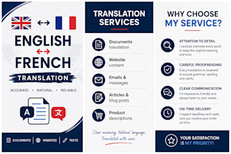 provide accurate fr en translation and proofreading