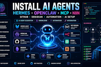 install openclaw hermes agent github setup obsidian vault mcp n8n integration