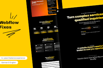 fix bugs and responsive issues on your webflow website