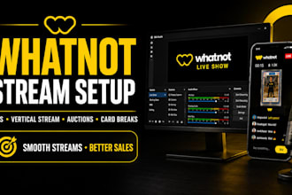 setup whatnot obs for pokemon sports card breaks and live auctions