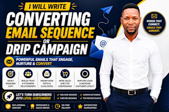 write converting email sequence or drip campaign