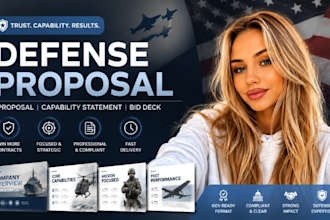 defense contractor proposal presentation aerospace capability statement defense