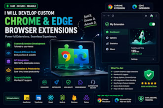 develop custom chrome and edge browser extensions