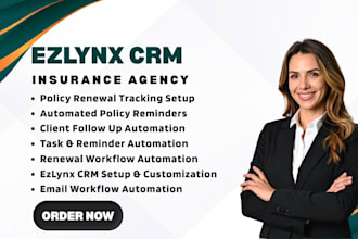 automate ezlynx CRM renewal tracking policy reminders and insurance follow ups