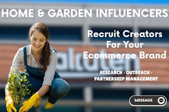recruit home and garden influencers for your rakuten ecommerce store