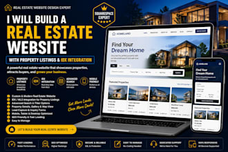 build a real estate website with property listings and idx integration