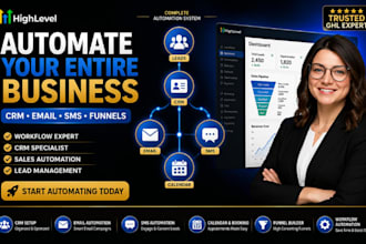 setup gohighlevel CRM setup workflows automation sales pipeline ghl expert