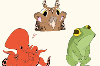 make animal art for you