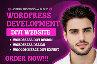 be your wordpress divi expert wordpress woocommerce wordpress divi website