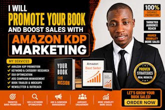 promote your amazon KDP book with expert book marketing