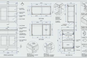 create millwork shop drawing  diy woodworking and cabinet