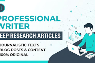 write deep research articles, journalistic texts or scripts