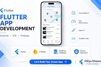 develop a flutter app for android and ios