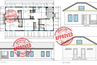 draw stamped architectural permit plans for california, texas and florida