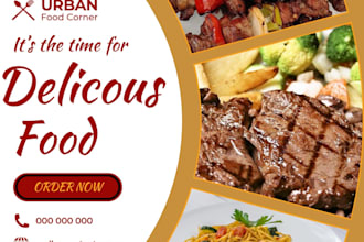design eye catching social media posts and flyers