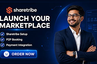 setup sharetribe marketplace, build 2 sided marketplace with sharetribe