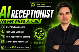 build an ai receptionist voice agent for appointment booking and CRM