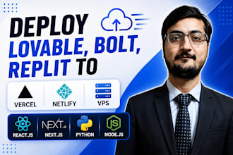 deploy lovable, replit and base44 ai apps to vercel, netlify