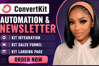 build convertkit automation kit landing page email sequence setup kit newsletter