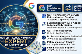 reinstate your suspended google business profile