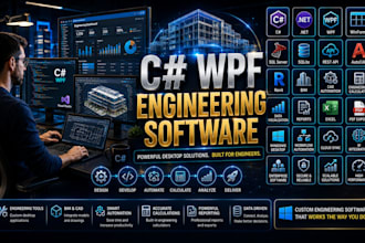 build c wpf desktop application, engineering software, cad automation tools