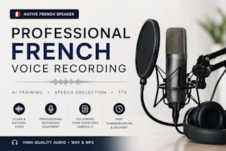 record natural french voice for ai