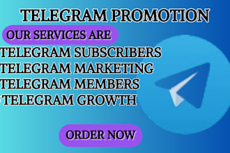 do telegram promotion increase tg members and subscribers