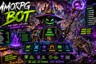 develop and set up a custom mmorpg private server with full configuration