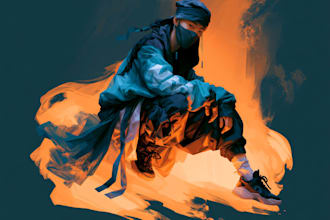 design unique digital collage art illustration
