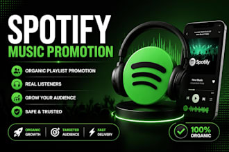 organic music promotion and spotify streams real listeners with spotify playlist