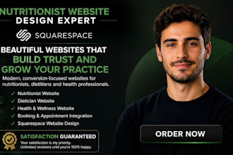 design nutritionist website dietitian website wellness website for businesses