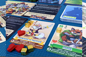 design board game cards, maps, game boards, art and tabletop components