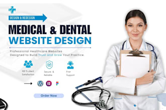 design a wordpress medical, dental or doctor website
