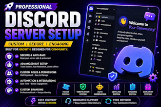 create a professional discord server
