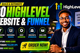 build go high level website go highlevel sales funnel landing page and funnel