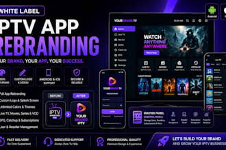 do white label iptv app with master panel or control panel