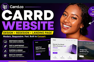build carrd website, carrd landing page, redesign carrd website, carrd co expert