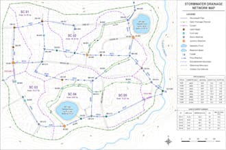create gis utility maps, pipelines, roads and stormwater maps
