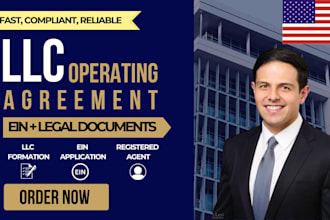 prepare a custom llc operating agreement and business formation documents