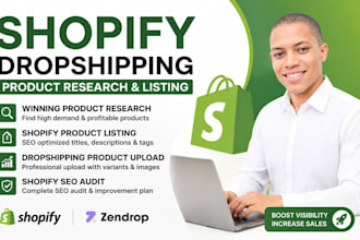 shopify product research winning product listing dropshipping product seo audit