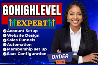 be your gohighlevel expert for funnels, CRM, workflows, and landing pages
