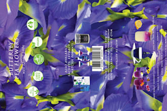 design product packaging, demo cards and banners