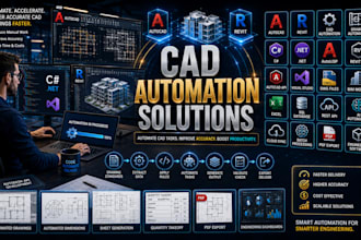 develop cad automation software, drawing automation, autocad revit solution