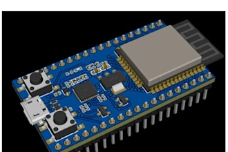 design esp32 stm32 pcb schematic, pcb layout and 3d enclosure for gerber files