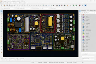 design ev charger pcb, obc, ac dc and dc dc converter circuit